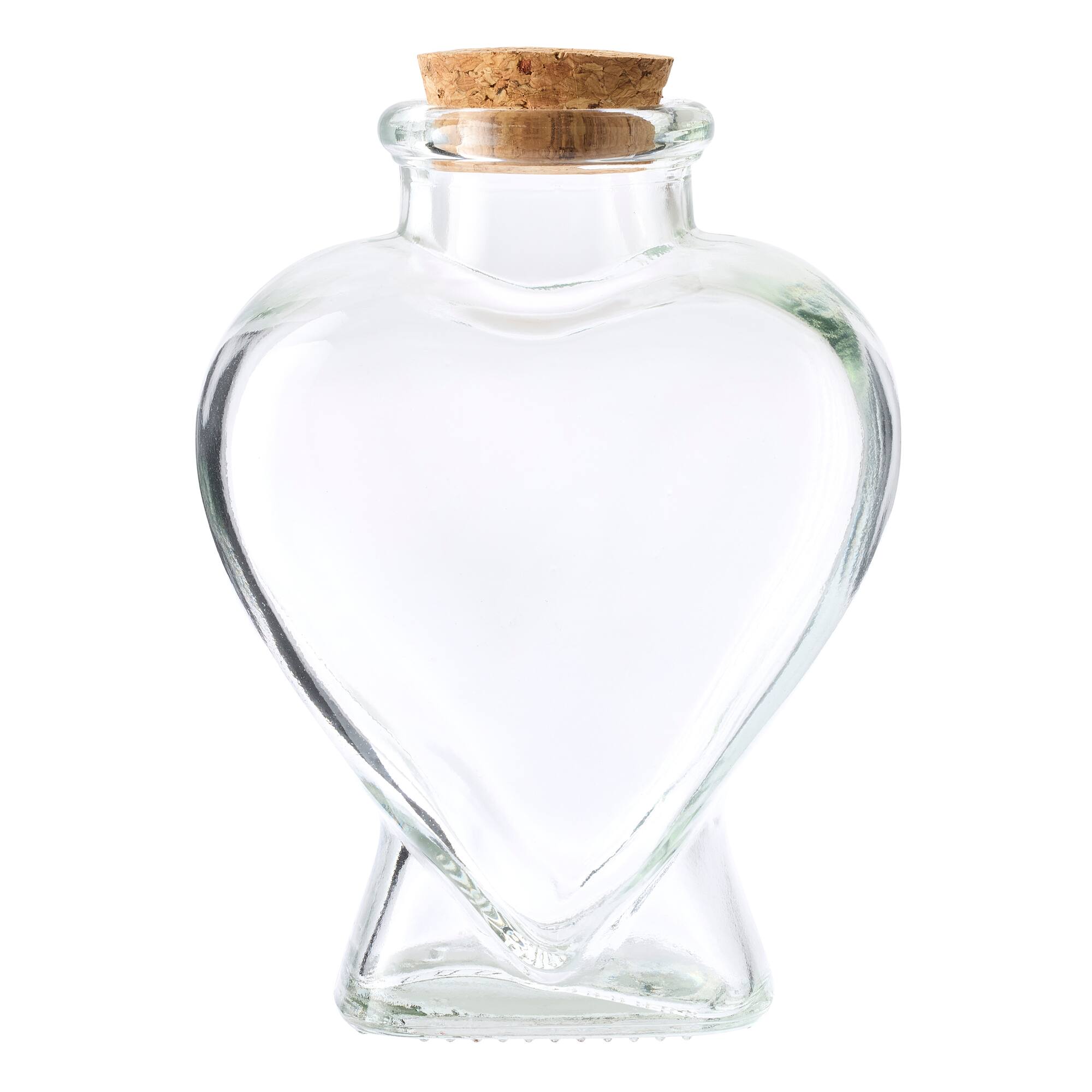Ashland™ Glass Bottle, Heart-shaped